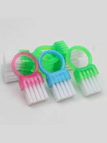 1/2支装新款迷你戒指刷 | 除尘刷 | 美甲刷 | 指扣刷 | 指甲扫刷 | 美甲工具 - 彩色 - 查看 10