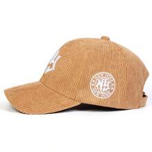 1 pieza Gorra de béisbol de mujer con bordado de letra NY en pana, sombrero casual de moda callejera para primavera/otoño, exterior, viaje, playa - multicolor - Ver 8