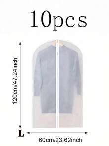 10/5/1 túi đựng quần áo trong suốt, 4 kích cỡ, túi đựng vest có khóa kéo, túi bọc váy, túi bảo quản quần áo trong suốt - Bảo vệ và sắp xếp tủ quần áo của bạn - Nhiều màu - Xem 18