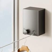 1 件装伸缩晾衣绳隐形室内阳台浴室钢丝晾衣架可晾衣服、被子 - 彩色 - 查看 15