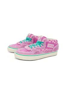 Giày Vans Half Cab dành cho nam và nữ, kiểu dáng cổ cao, phối lông thú, họa tiết bàn cờ, VN000CMUDTB - Hồng - Xem 3