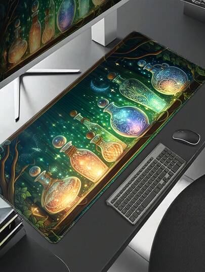 Magic School Pharmacist Skull Mouse Pad Sewing Non-Slip Rubber Office Computer Mouse Pad Is Suitable For Desktop, Laptop, Wireless Mouse Desk Pad