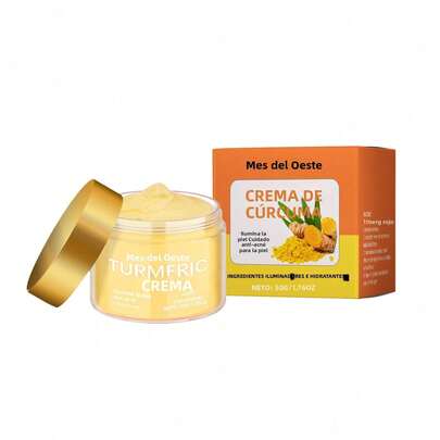 Crema Facial Hidratante de Cúrcuma West Month: Ilumina el Tono de la Piel, Hidrata, Nutre y Humecta para un Cuidado Diario Suave.