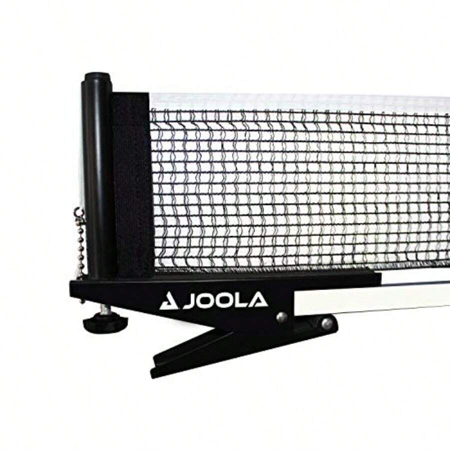 JOOLA Premium Inside Table Tennis Net and Post Set - Portable and Easy Setup 72" Regulation Size Ping Pong Spring Clamp Net Black - Negro - Ver 1