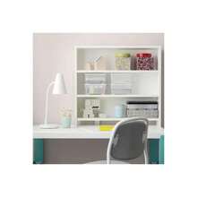 PAHL White Desktop Shelf Add On Storage Unit Books Display Kids Study Desk - Multicolor - View 3