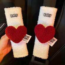 Miếng đệm vai dây an toàn ô tô, thiết kế hình trái tim trang nhã, phù hợp cho mọi mùa, dễ thương và tinh tế. - Miếng đệm vai hình gấu - Xem 10