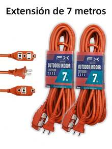 Domestic Electrical Extension Cord, 3M/5M/7M/15M/20M/25M, Multi-Outlet - 7 Metros -- 2 Piezas - View 8