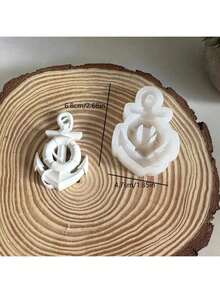 Khuôn làm mặt dây chuyền hình mỏ neo nhỏ, khuôn silicon đa năng tự làm thủ công bằng thạch cao và đá thơm. - Neo - Xem 5