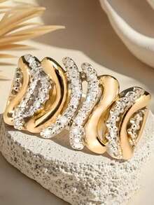 1 chiếc nhẫn nữ sang trọng hình vuông đính đá Cubic Zirconia, thích hợp làm quà tặng đám cưới, lễ đính hôn, kỷ niệm, quà tặng ngày Valentine. - 1 # - Xem 3