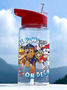 Paw Patrol 1个500毫升可爱图案水瓶，带吸管，防漏防震，适合户外运动、旅行、野餐、徒步、露营、居家、办公、学校等场合，可作为生日、圣诞节、万圣节、情人节、感恩节、毕业礼物送给她、他、同学、家人、朋友。 - 彩色 - 查看 16