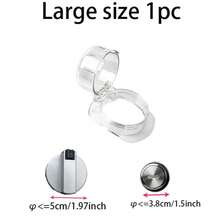 TWO DADS 儿童安全炉灶旋钮保护套,透明炉灶旋钮保护罩,适用于儿童和宠物,防油防污,易于清洁 - 彩色 - 查看 18