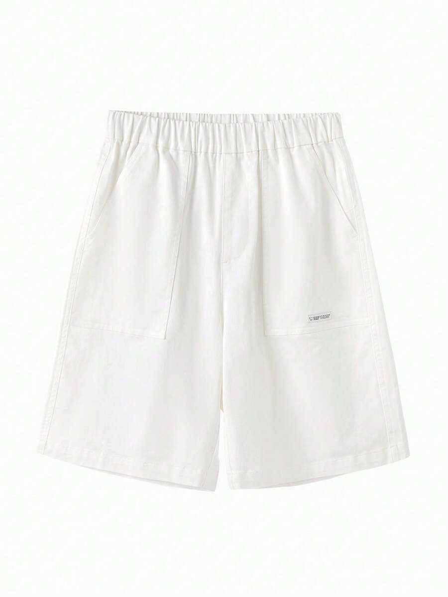 Balabala 儿童轻薄短裤，柔软透气，直筒版型，百搭休闲夏季裤装 2026 - 本白 - 查看 1