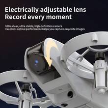 迷你无人机航拍双摄像头玩具遥控飞机电动可调飞机 - 彩色 - 查看 3