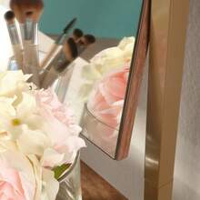 Vanity With Chic Storage Brown Finish - màu nâu - Xem 8
