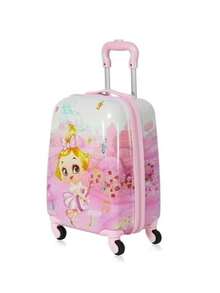 Children's Suitcase, 18 Inches, 4 Wheels, Easy To Use - Pink - View 2