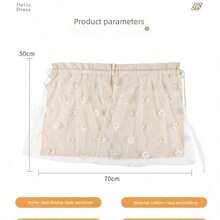 Tấm che nắng xe hơi hai lớp bằng ren, kiểu dáng dễ thương và tươi mới, thích hợp cho mọi mùa. - A - Xem 10