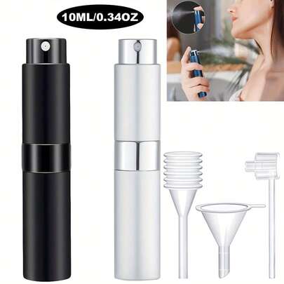 Bộ 3 chai nước hoa có thể tái sử dụng 10ml, chai xịt nước hoa có thể tái sử dụng, chai xịt nước hoa du lịch, hộp đựng chất lỏng mini di động, vật dụng cần thiết khi đi du lịch, túi đựng đồ du lịch biển.