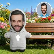 可定制照片抱枕 - 将您自己的照片印在丑萌抱枕上，个性化双面抱枕，适合送给爸爸、妈妈、朋友、情侣，也适合作为节日、庆典或礼物。 - 灰色衛衣 - 查看 7