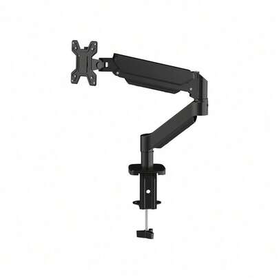 Luminpool Single Monitor Arm Desk Mount For 17" To 32" Screen, Maximum Load Capacity 10KG Full Motion Articulating, Clamp And Grommet Base