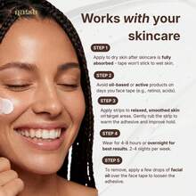 50pcs Women's - Japanese Forehead Band, Smile Lines - Pre-Cut Functional Face Tapes - Low Allergenicity, Skin , Latex-Free - Multicolor - View 2