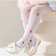 Kit 2 Meias Calça Bebê e Infantil Grossa Inverno Quentinha Feminina - 1 Branca e 1 Preta - Visão 3