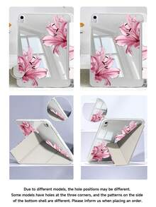 Ốp lưng máy tính bảng họa tiết hoa ly, bề mặt trong suốt như kính, tương thích với iPad Air 11 inch M3 2025 / M2 2024, Air thế hệ thứ 5 2022, (A16) 11 inch thế hệ thứ 11 2025, tương thích với Samsung Galaxy Tab, Kindle Paperwhite thế hệ thứ 12 2024. Mặt lưng trong suốt, họa tiết thời trang, chức năng tự động tắt/mở màn hình, bảo vệ bằng túi khí, thích hợp làm quà tặng và sử dụng trong văn phòng. - Nhiều màu - Xem 7