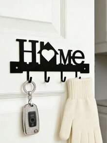 1 pieza Soporte de pared para llaves del hogar, organizador de entrada con ganchos, regalo de Ramadán, almacenamiento de llaves de entrada, gancho decorativo romántico, regalo romántico del Día de San Valentín, decoración del hogar, decoración del Día de la Madre, decoración de Pascua - Multicolor - Ver 4