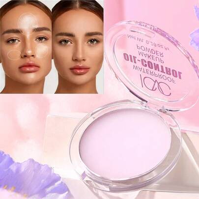 Polvo compacto de contorneado sin aceite y sin polvo - Apto para todos los tonos de piel, fórmula amigable con la piel, maquillaje natural de larga duración sin rostro desnudo