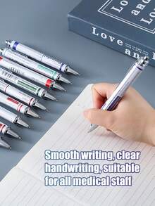 10 chiếc bút bi màu trung tính, nhiều kiểu dáng, viết trơn tru, quà tặng cho y tá và dược sĩ, bút bi bấm tiện dụng, quà tặng Ngày Y tá. - Nhiều màu - Xem 5