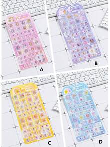 彩色 3D 環氧樹脂貼紙 - 可愛動物 - 防水、可重複使用、可重新定位、自黏式、高品質樹脂 - 完美用於裝飾智慧型手機、手機殼、筆記本電腦、桌面、平板電腦、文具、筆記本、日記本、計畫表、剪貼簿、馬克杯、水瓶、冰箱、禮物包裝、DIY 裝飾 - 多色[款式/包裝隨機] - 查看 8