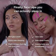 50pcs Women's - Japanese Forehead Band, Smile Lines - Pre-Cut Functional Face Tapes - Low Allergenicity, Skin , Latex-Free - Multicolor - View 8