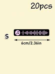 个性化音乐符号贴纸，定制声波贴纸套装，彩色声波贴纸，音符乙烯基贴纸，父亲节和音乐爱好者的理想之选，送给家人和朋友的贴心礼物，笔记本、笔记本电脑和水瓶的独特装饰，值得纪念的定制音频纪念品 - 風格A - 查看 12