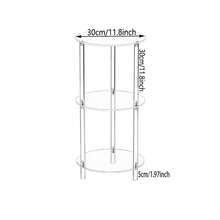 1 Bộ Bàn Phụ Bằng Acrylic, Bàn Đầu Giường Đa Chức Năng Thích Hợp Cho Phòng Ngủ, Phòng Khách, Hành Lang. - Trong suốt - Xem 10