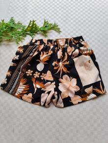 Women's Solid Color Shorts - Black 2 - View 2