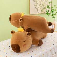BLUESLEMON Realistic Plush Large Capybara Plush Doll, Comfortable Animal Doll, Perfect Gift For Animal Lovers, Durable Mixed Material, Suitable For Home Sofa Decor, New Year & Easter Gift - Multicolor - View 10