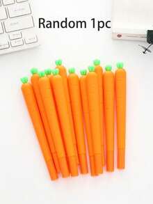 Bút bi hình củ cà rốt kiểu Trung Đông, màu trung tính - 10 chiếc - màu cam - Xem 14