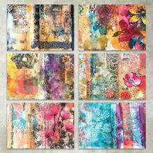 36 Sheets A5 Vintage Lace Floral Patchwork Background Paper, Suitable For Bullet Journals, Scrapbooking, Cards And Crafts - Rectangle - View 2