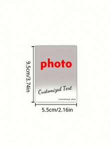Customized Photo Magnetic Sticker With Logo And Text Design, Personalized Magnetic Sticker, High-Quality Photo Souvenir, Warm Gift For Mother Or Wife, Household Daily Essential, Must-Have For Kitchen And Refrigerator Decor - Multicolor - View 3