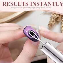 4 Kiểu Vẽ Móng Mắt Mèo Hình Chữ Y _ Dụng Cụ Hỗ Trợ Vẽ Móng Mắt Mèo Dễ Thương, Bộ Dụng Cụ Tạo Đường Viền Móng Mắt Mèo Kiểu Pháp Hình Trái Tim Thanh Lịch, Dụng Cụ Tạo Kiểu Móng Nghệ Thuật Trang Trí Móng Tay - Bạc - Xem 3