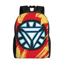 I-Iron-Man Simple And Streamlined Single-Layer Backpack An Easygoing Companion For School, Daily Walks, Or Light Travel Packing - đen - Xem 2