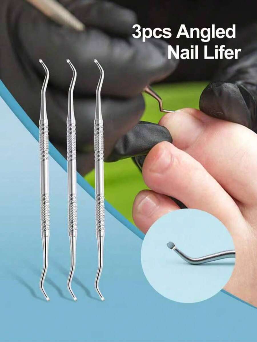 Stainless Steel Nail File, For Cleaning Nail Dirt And Debris - Silver - View 1