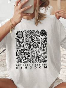 Top de verano para mujer estilo Y2K, lindo y divertido. Las líneas simples del contorno realzan los patrones retro de plantas y flores, transmitiendo un aire natural y artístico. Combinado c - Blanco - Ver 2