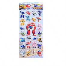 Super Wings Cartoon Bubble Stickers, 3D Sticker Decals, Children's Toys, Cute Gift For Boys - Multicolor - View 4