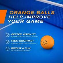 Ping Pong Balls - 3-Star P Orange Table Tennis Balls Ig- 40+  Essional Ty Ultimate Durability  Indoor And Outdoor Ping Pong Tab - Pack Of 12 - View 5