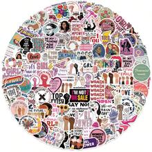 200张女权主义贴纸，美观实用，可用于冰箱、手机、吉他、摩托车、行李箱等，卡通图案，趣味十足，也可用于Kindle、剪贴簿、笔记本电脑等。 - 1 Set - 查看 9