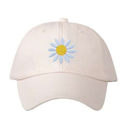 1pc Unisex Baseball Cap, Fashionable Sun Hat For Spring, Summer & Autumn, Minimalist Versatile Cap (With Sunflower Embroidery), Korean Style Children's Baseball Cap, Suitable For Indoor And Outdoor Use