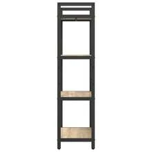Roble Sonoma Madera de Ingenieria Libreria 56x34x133,5cm Biblioteca Almacenaje Organizacion Decoracion Moderno Estable Sala de Estar Dormitorio Cocina Pasillo Recibidor Interior - Marrón - Ver 6