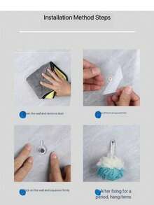 10 pièces/15 pièces/20 pièces Crochets de suspension pour cadres, sans clous nécessaires, convient pour les décorations de vacances, d'été et de voyage - Multicolore - Voir 8