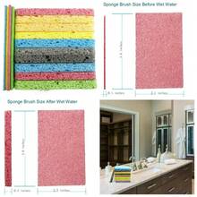 12 Pack  Natural Cellulose Sponges Non-Scratch Cleaning Sponges For Kitchen Dishwashing Scrub Sponges 2.5x4 Inches - 1 - 查看 1