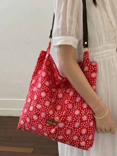 1pc Women's Nylon Hobo Bag Shoulder Bag Tote Bag Handbag Large Capacity Oversized Scratch Resistant And Wear-Resistant Pouch For Passport Money ID Card Credit Card Lightweight Suitable For Shopping, Commuting, Work, Dating, Shopping, Daily Travel Fashion Color Blocking Letter